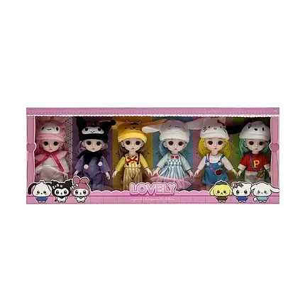 Набір ляльок Hello Kitty (висота 17 см, знімний одяг, знімне взуття, рухомі елементи) XD 113, фото 1