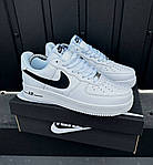 Чоловічі кросівки Nike Air Force 1 Low білі найки. Розмір 41-45, фото 6