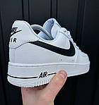 Чоловічі кросівки Nike Air Force 1 Low білі найки. Розмір 41-45, фото 5