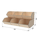 Диспенсер EKOSTAR із фанери 6 комірок 440х250х200, фото 3