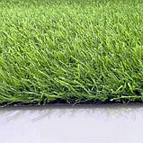 Яскраво-зелений штучний газон ecoGrass SD-20 для ландшафтного дизайну, фото 6