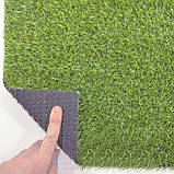 Яскраво-зелений штучний газон ecoGrass SD-20 для ландшафтного дизайну, фото 3