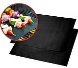 Килимок для приготування на грилі та барбекю з антипригарним покриттям BBQ grill sheet 33x40 см, фото 8