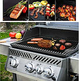 Килимок для приготування на грилі та барбекю з антипригарним покриттям BBQ grill sheet 33x40 см, фото 10