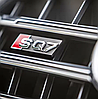 Емблема шильдік SQ7 AUDI (Ауди) для решітки радіатору - Хром 110х22 мм, фото 6