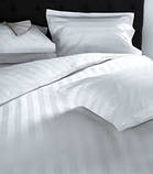 Комплект страйп-сатин полуторка Бавовна від виробника дешева для готелів, фото 2