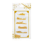 Металеві бульйонки, бульйонки Global Fashion різних розмірів мікс ( золото)