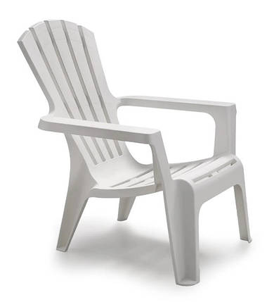 Стілець садовий пластиковий BICA Maryland, білий, фото 1