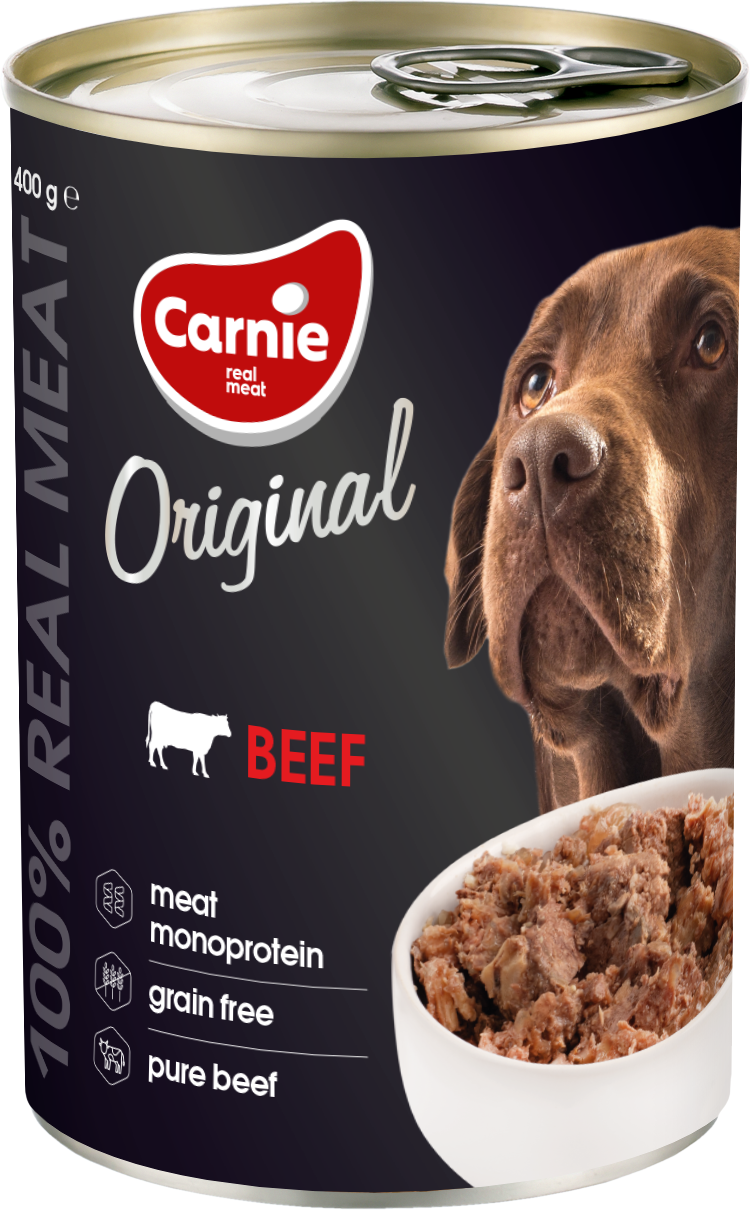 Вологий корм для собак Carnie Original Mono Protein з яловичиною 400 гр
