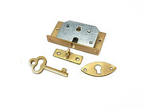 Замок касетний латунний із малим ключем zk1