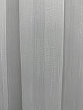 Тюль однотонний на бамбуковій основі з шеніловою ниткою. Колір: молочний, фото 8