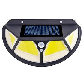 Вуличний ліхтар на сонячній батареї RIAS SH-122 122xSMD з датчиком руху 10W Black (7_02389)