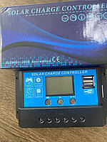 Контроллер 20А 12В/24В с дисплеем + USB гнездо (Модель-DY2024), JUTA