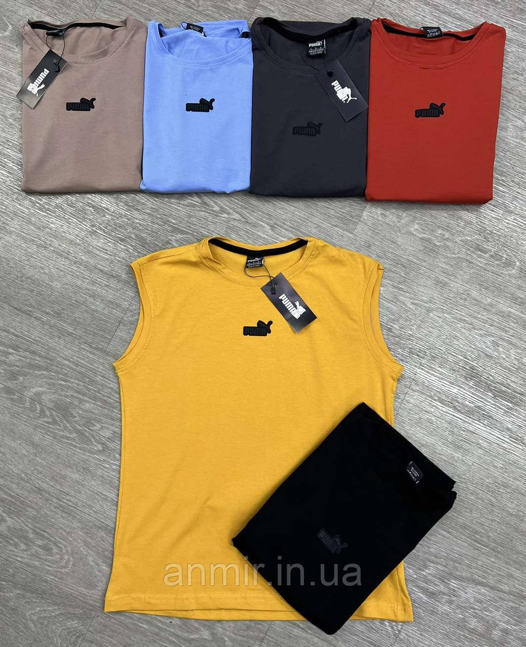 Майка чоловіча PUMA кулір пеньє норма 46-54, колір уточнюйте під час замовлення