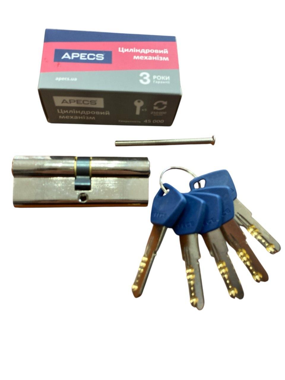 Циліндровий механізм Apecs EM-80-Ni, фото 1