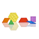 Прозорі сенсорні блоки з візерунками. Edx Education Translucent Sensory Pattern Blocks, фото 6