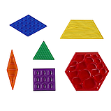 Прозорі сенсорні блоки з візерунками. Edx Education Translucent Sensory Pattern Blocks, фото 7