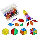 Прозорі сенсорні блоки з візерунками. Edx Education Translucent Sensory Pattern Blocks, фото 8