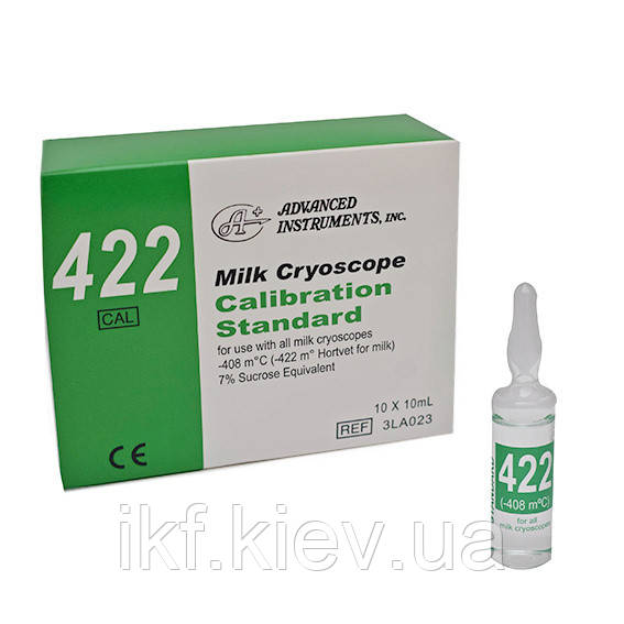 Розчини для калібрування кріоскопу: 422 Milk Cryoscope Calibration Standard (-408 m °C) (10 ml), фото 1