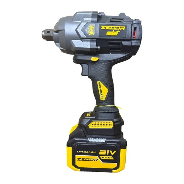 Акумуляторний безщітковий ударний гайковерт 1600 Нм ZEGOR SDPP-21BL-1600 акумуляторний гайковерт для СТО
