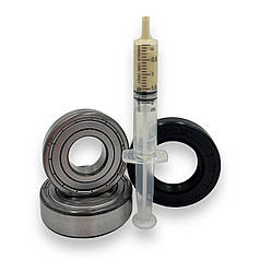 Набір підшипників SKF і сальник для пральної машини Indesit (6204+6205 2Z+30*52*10)