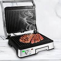 Електричний гриль DSP 1800Вт, притискний гриль зі знімними пластинами та антипригарним покриттям KB-1045