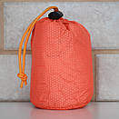 Спальний мішок ковдру для виживання екстреної допомоги, бівальний мішок мембранний 200 х 75 см Orange, фото 10