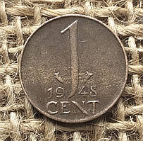 1 цент 1948 року. Нiдерланди