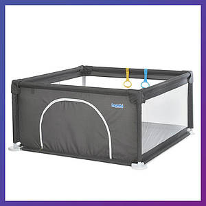 Дитячий ігровий манеж квадратний Bambi MR 1339-G Сірий