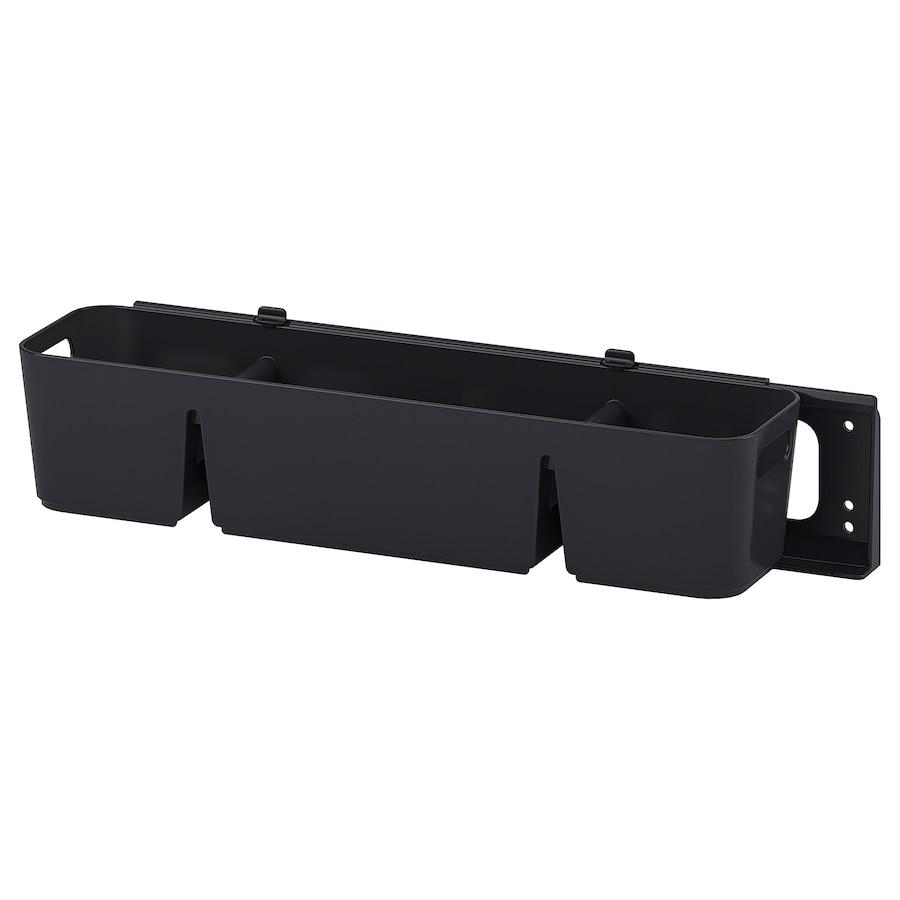 Контейнер висувний IKEA UPPDATERA 50x15x12 см Чорний 895.907.16