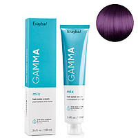 Стійка крем-фарба для волосся Erayba Gamma Mix Tone Haircolor Cream 0/80 Фіолетовий микстон 100 мл