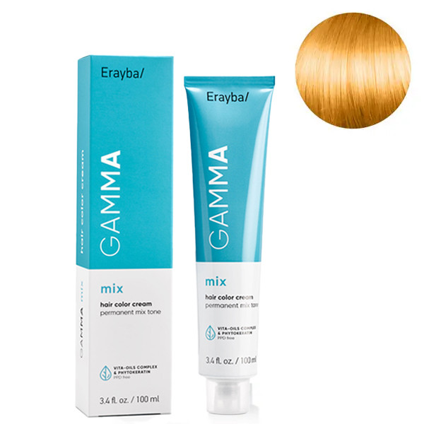 Стійка крем-фарба для волосся Erayba Gamma Mix Tone Haircolor Cream 00/30 Золотистий микстон 100 мл