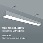 LED світильник лінійний VIDEX BN03 50W 1.2М 5000K 220V Black, фото 5