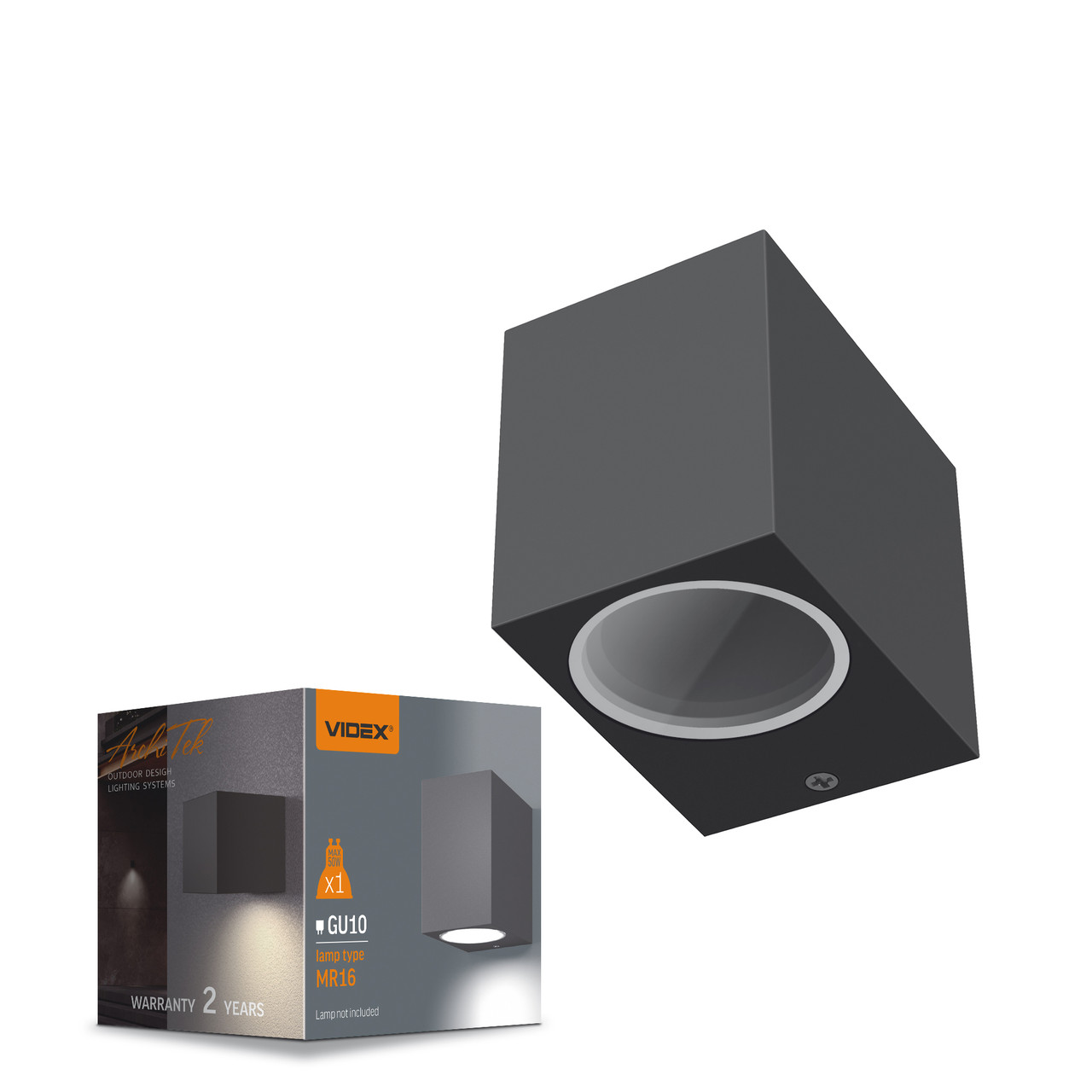 LED Світильник архітектурний AR011G IP54 Videx GU10 VL-AR011G 26530