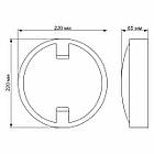 LED світильник IP65 круглий VIDEX 18W 5000K, фото 5