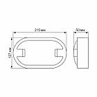 LED світильник IP65 овальний VIDEX 15W 5000K сірий, фото 6