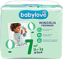 Підгузки Babylove premium 7 (16+кг) 30шт