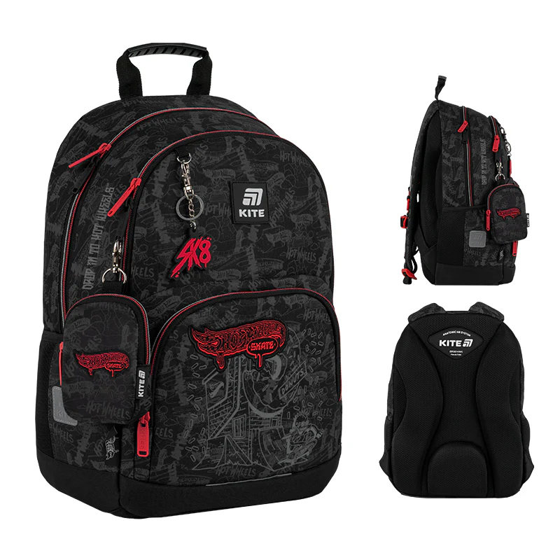 Рюкзак шкільний Kite Education Hot Wheels Skate HW25-585M, фото 1