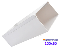 Короб пластиковий 100x60x2000 мм подвійний замок
