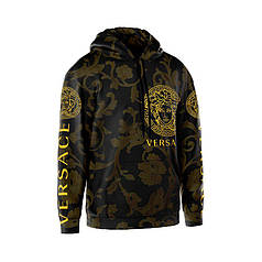 Худі чоловіче з принтом «Версаче. Золота елегантність. Versace. Golden Elegance»