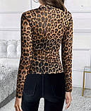 Прозора леопардова кофта, фото 2