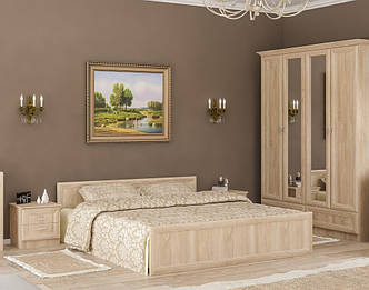 Спальня 4Д Соната гарніутр ( Шафа, Ліжко, 2 тумби) Самоа МС