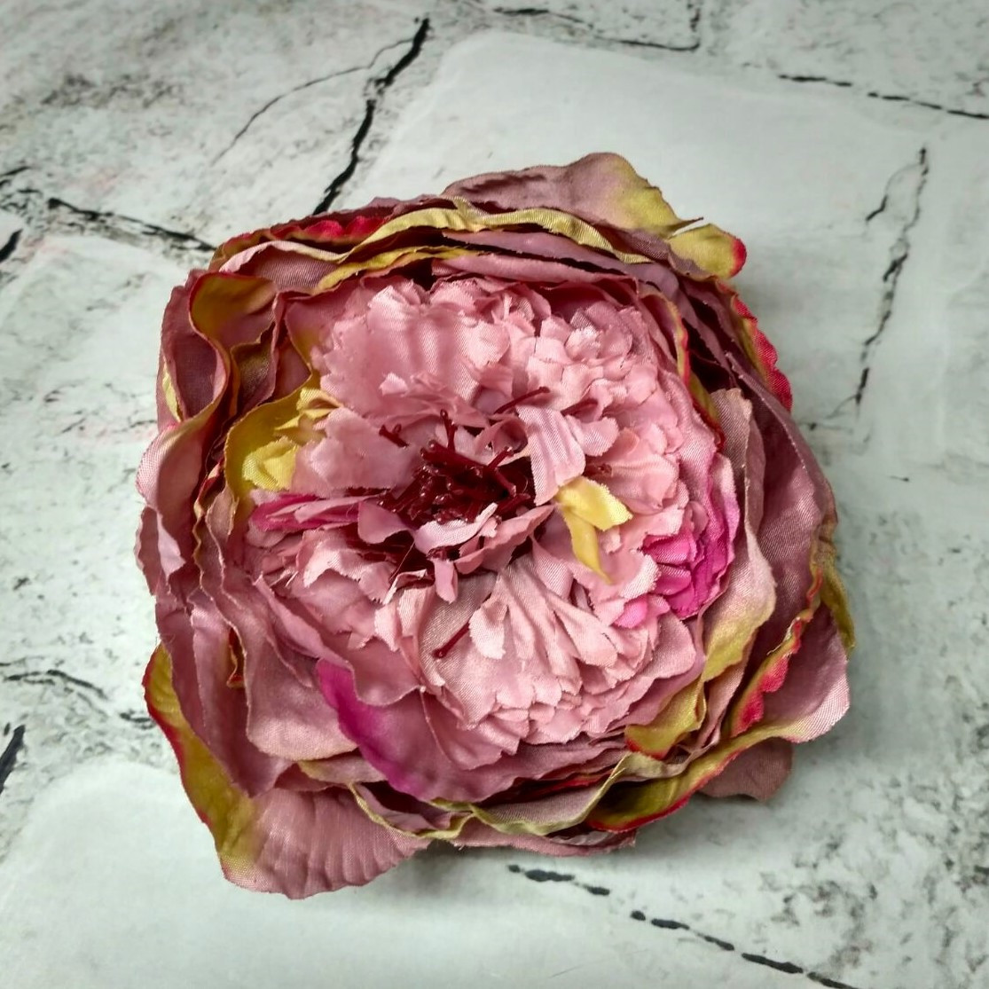 Штучна головка Півонії діаметр 11 см Бузкова 8502-0023