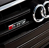 Емблема шильдік SQ7 AUDI (Ауди) для решітки радіатору - Чорний глянець 110х22 мм, фото 7