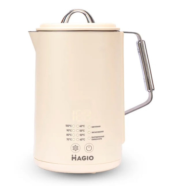 Електрочайник-термос MAGIO МG-516 1,5 л, 1500 Вт, бежевий  (SHiz16804), фото 1
