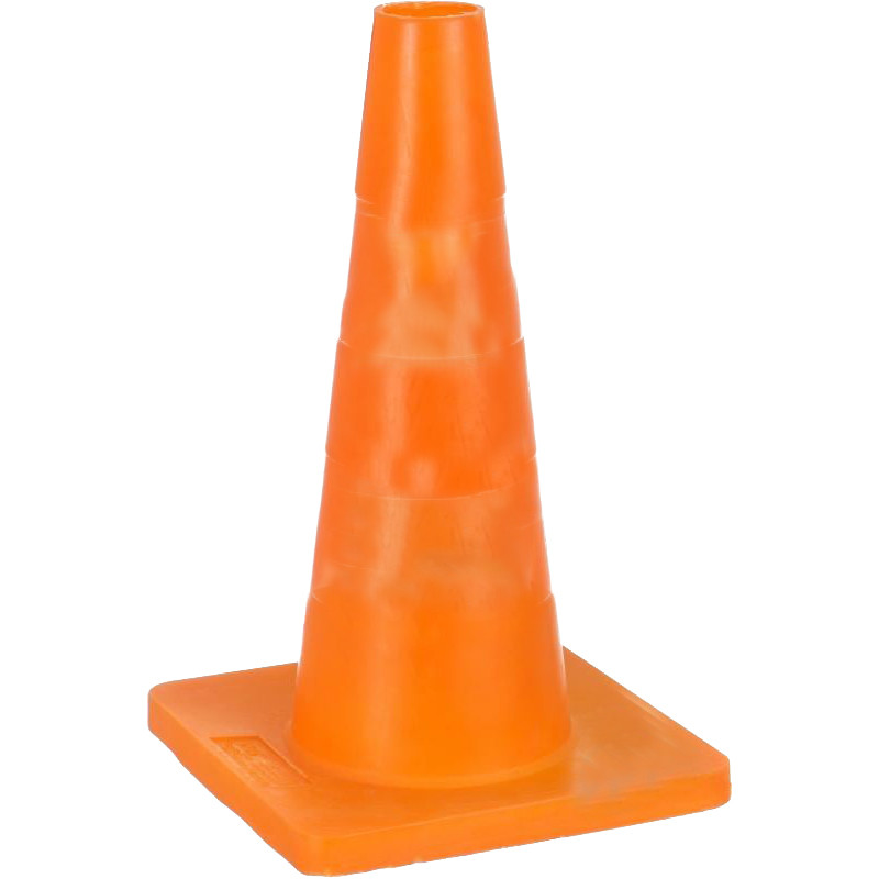 Конус пластиковий для дорожніх робіт 450 мм без смуг (SHiz16756), фото 1