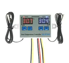 Цифровий контролер температури XK-W1088 подвійний DC24V 240W