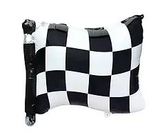 Фольгована куля Гоночний прапор 50×42 см, повітряна кулька для автосвята, Китай