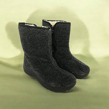 Чоботи чоловічі утеплені 41р 27,5см з хутряною підкладкою, чоловічі черевики робочі