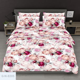 Постільна білизна бязь GOLD євро розміру - Півон Новий